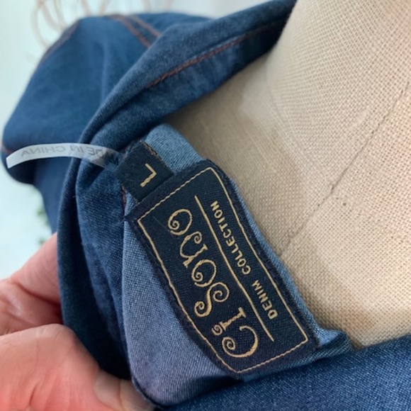 Ci Sono Denim Shirtwaist Dress - Picture 12 of 13